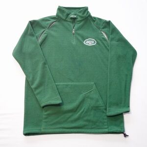 Vintage New York Jets Quarter-zip Fleece Pullover
